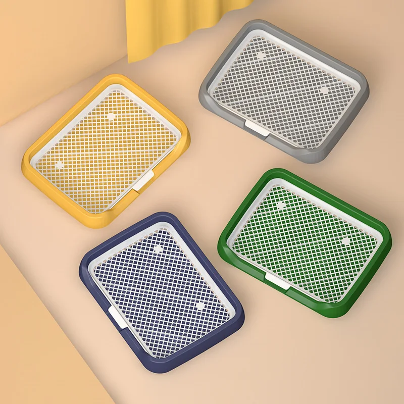 Small and Large Anti-Stepping Automatic Urine Basin Dog Toilet Plastic Pet Urination Artifact with Sand Basin