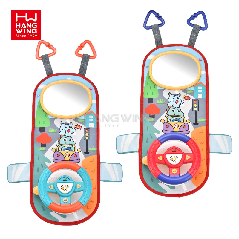 HW 18M  Infant Early Educational Simulation Driving Baby Toy Car Rear Seat Steering Wheel
