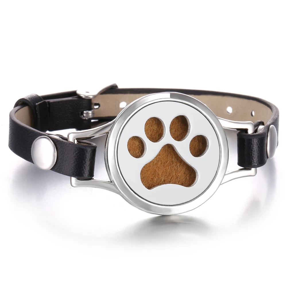 Different Style Jewelry Perfume Diffuser Oil Locket Aromatherapy Watch Leather Bracelet