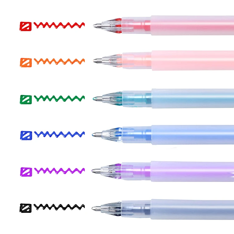 3D solid jelly pen color drawing DIY fancy pen case box Custom logo for children