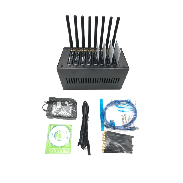  GSM-модем SMS-шлюз 8 портов поддержка AT command/USSD/IMEI
