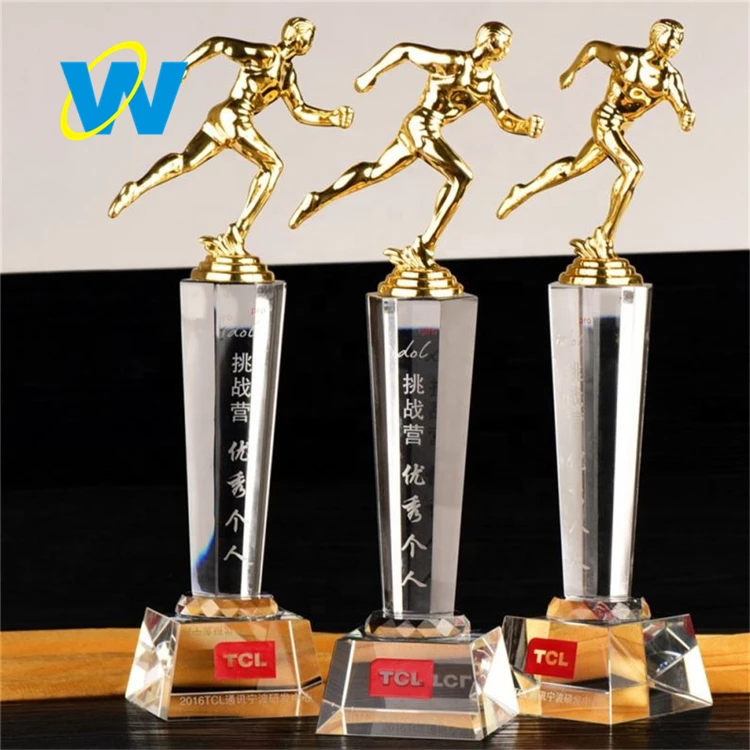 ONEWAY Wholesale crystal global trophy award for decoration gift