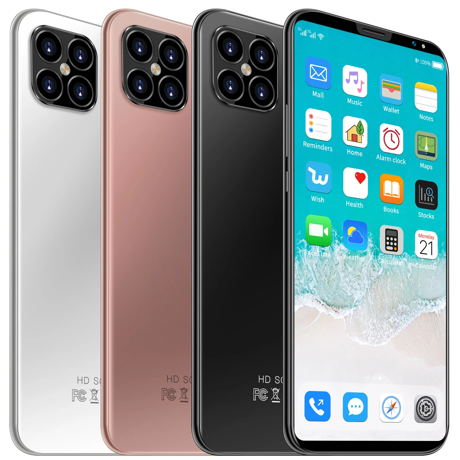 
Hot Selling i12 Pro Smart Phones 6.1 inch Android Unlocked Mobile Cell Phones From China Cheap Wholesale 