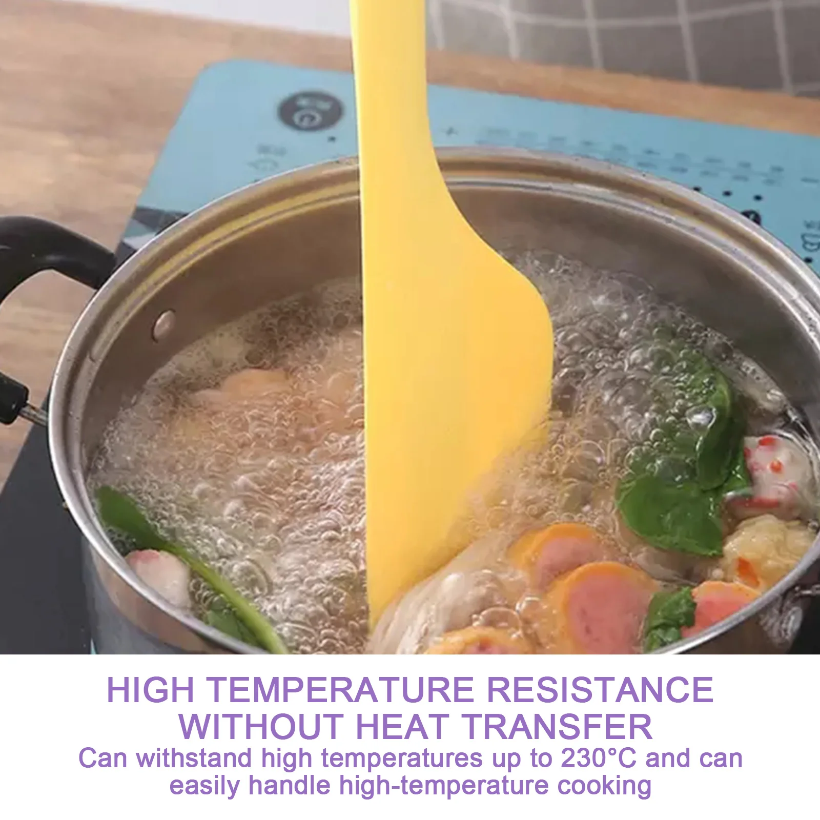 Silicone Bowl Scraper & Spatula, Multipurpose Kitchen Gadget Tool For Scraping Cake Baking, Bread Dough Fondant