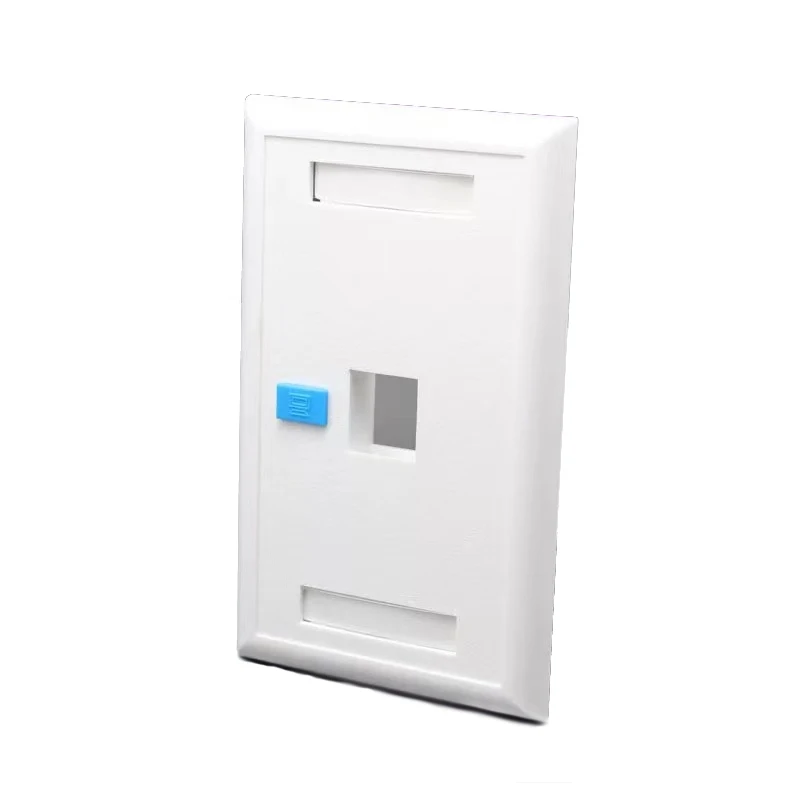 
High Quality 1port 2port 3port 4port 120type RJ45 network wall faceplate 