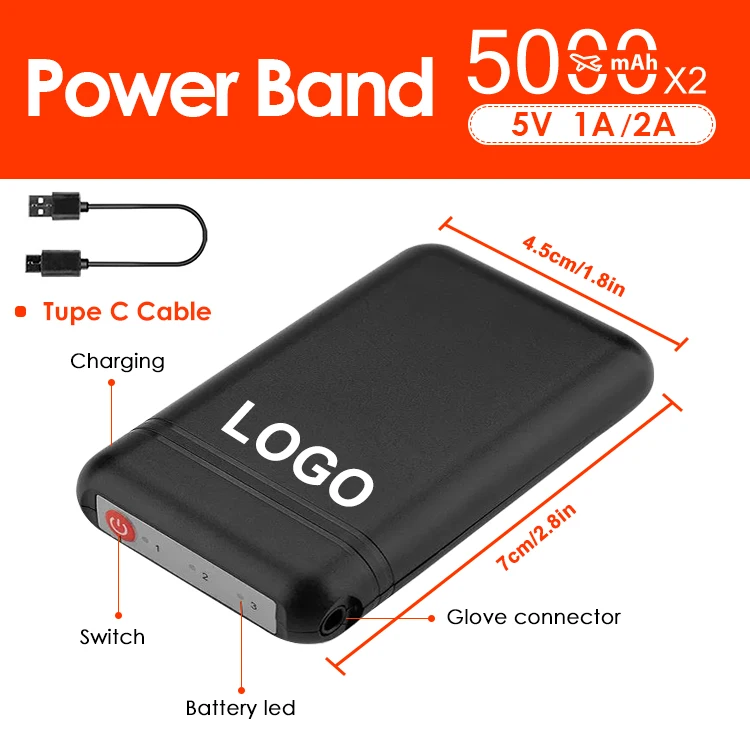 NANBIN Touch Screen Comfortable Electrical Heating Glove Winter Warming Heated Adjustable Indoor Outdoor Gloves