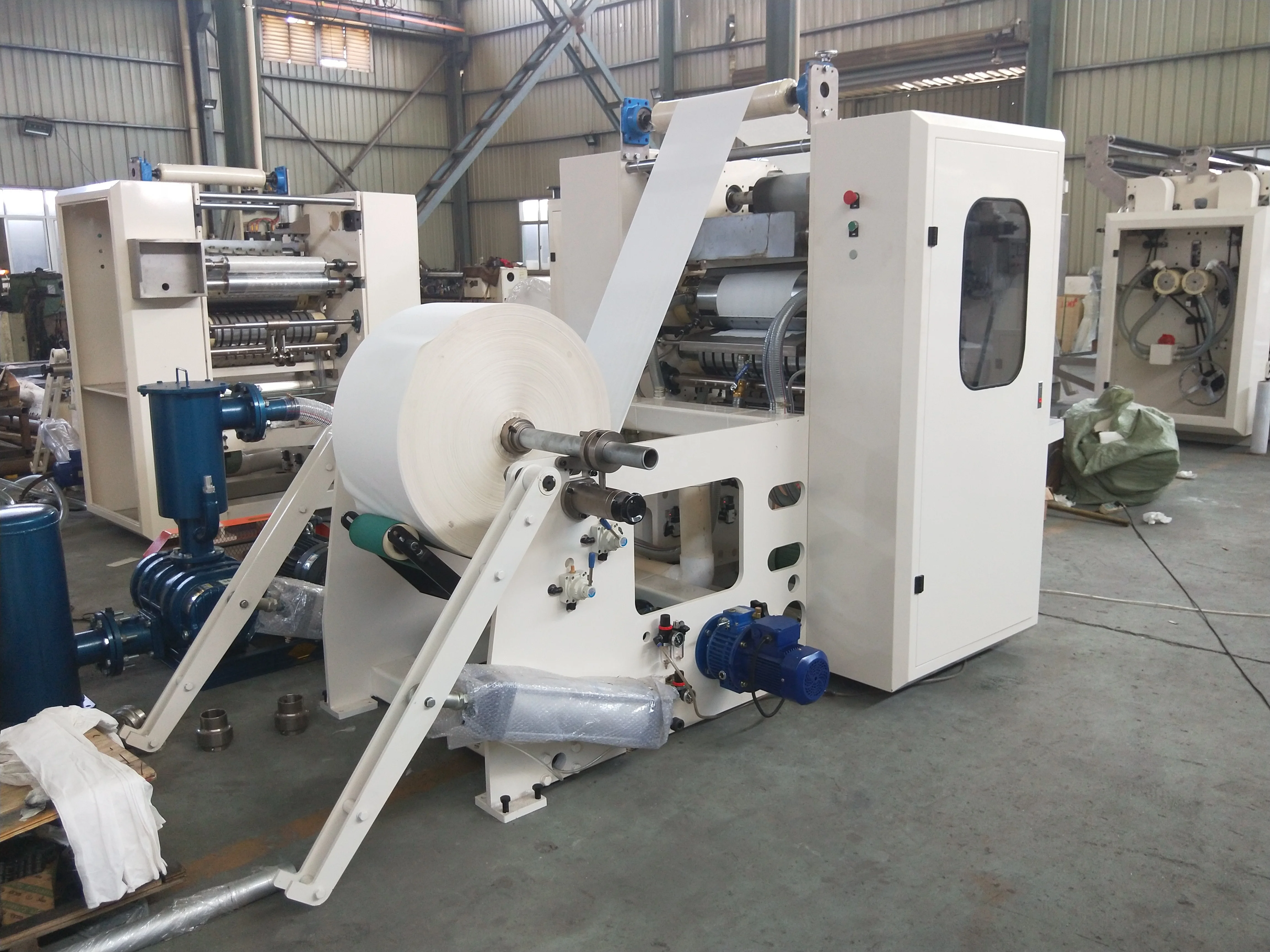 
Low cost 2 lines glue lamination hand paper folding machine 