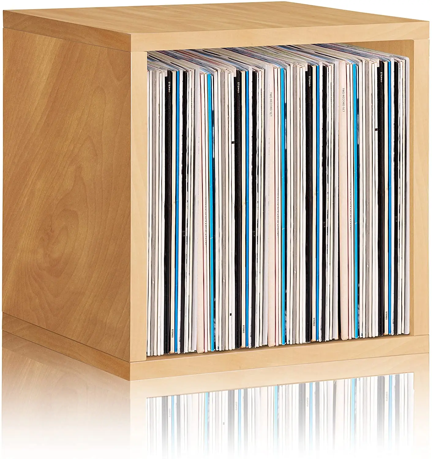 
Extra Large Cube Stackable LP Album Shelf, Vinyl Record Storage 