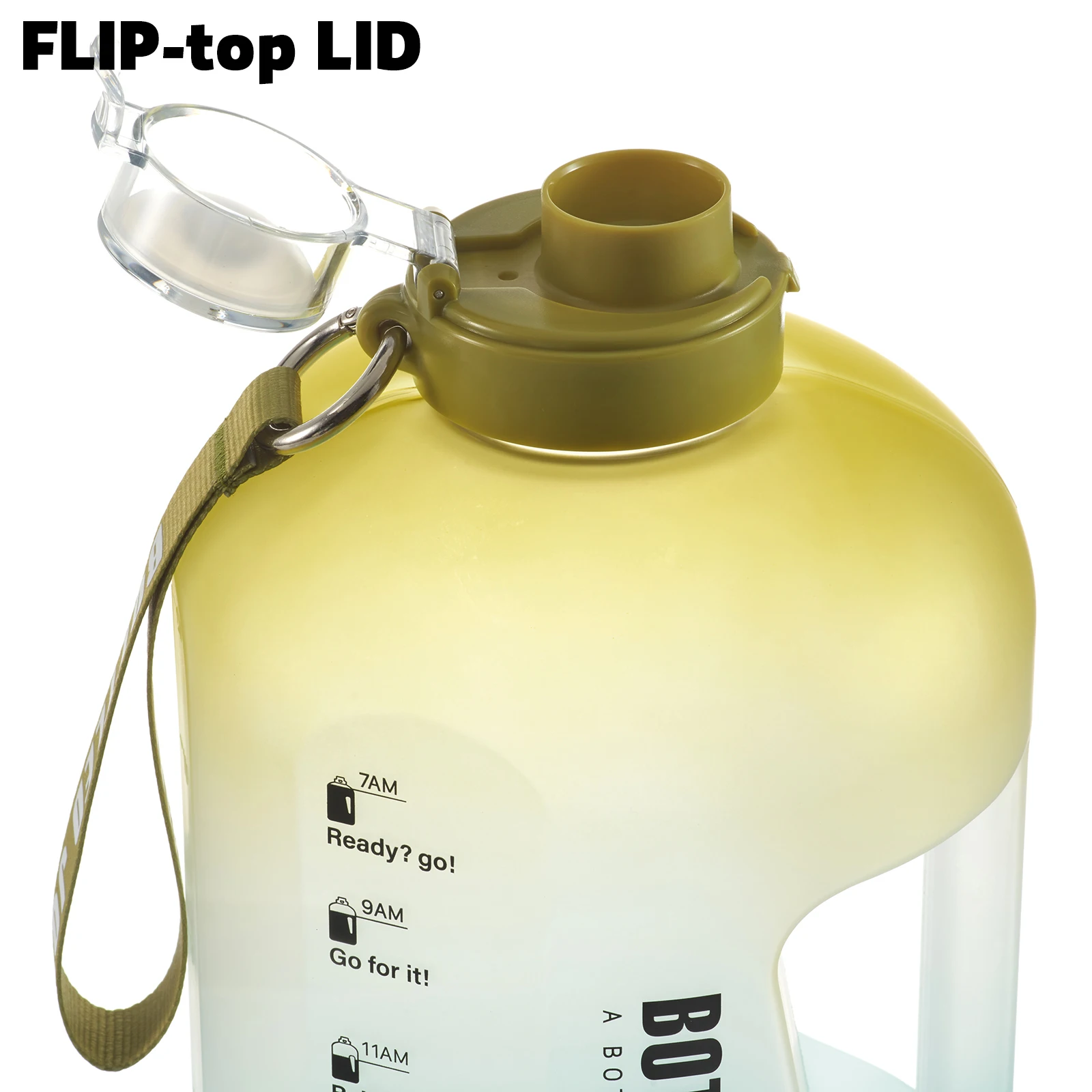 BOTTLED JOY Colorful Big Water Bottle Gym 1.5L/2.5L Large Capacity Water Jug Keg