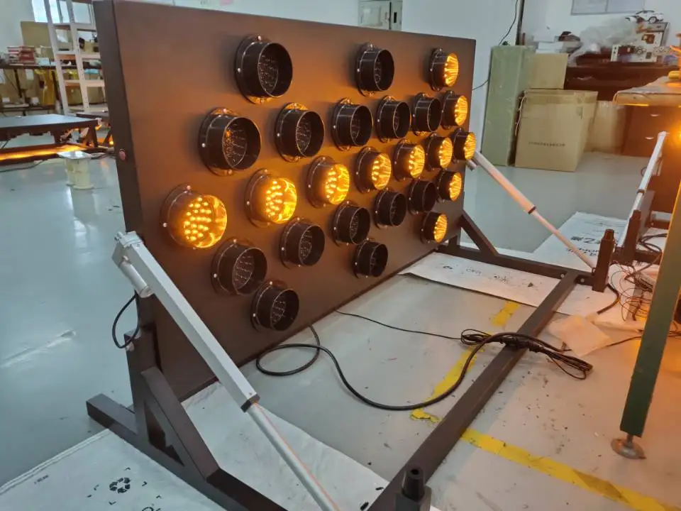 15 Lamps Light Led Road Traffic Safety Arrow Board