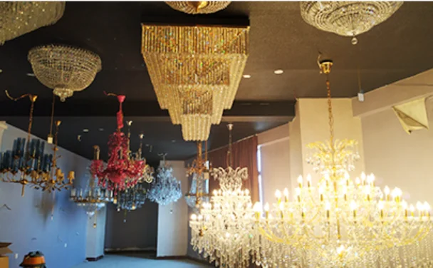 Modern gold dubai crystal clear lamp ceiling lights living room decoration crystal flush mount ceiling lamp wholesale price