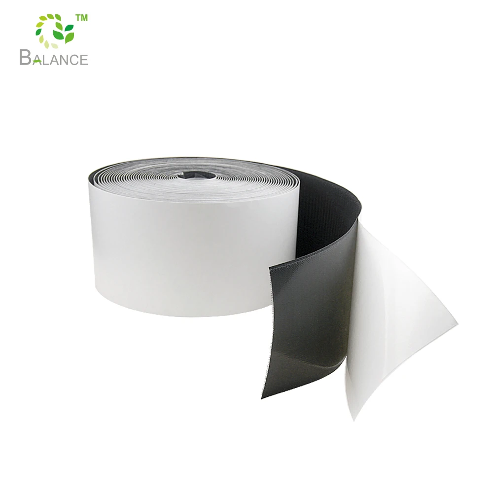 Factory Strong sticky Self adhesive Hook & Loop roll hook and loop sticker tape 100mm