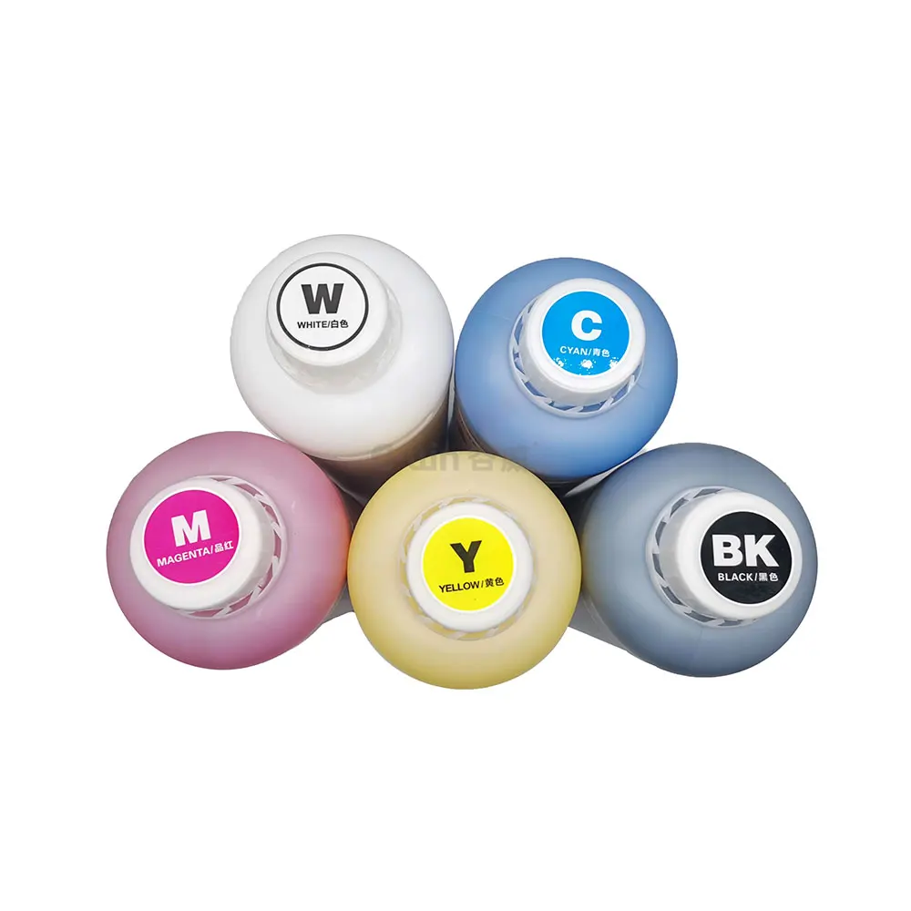 High Quality Water Based CYMKW DTF Textile Pigment Ink Hydrochromic Nazdar Ink For Dtf Printer