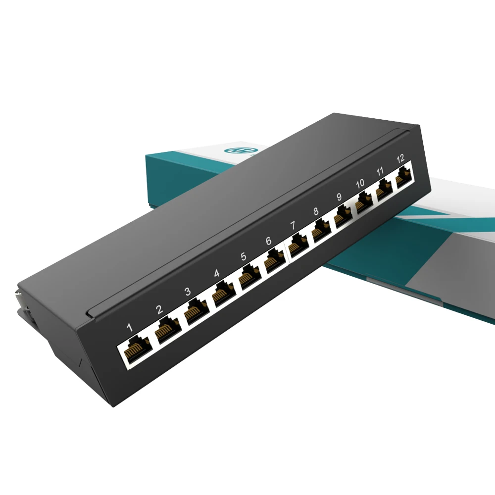 FTP 12 портов Лидер продаж RJ45 CAT6A CAT6 CAT5E poe коммутационная панель
