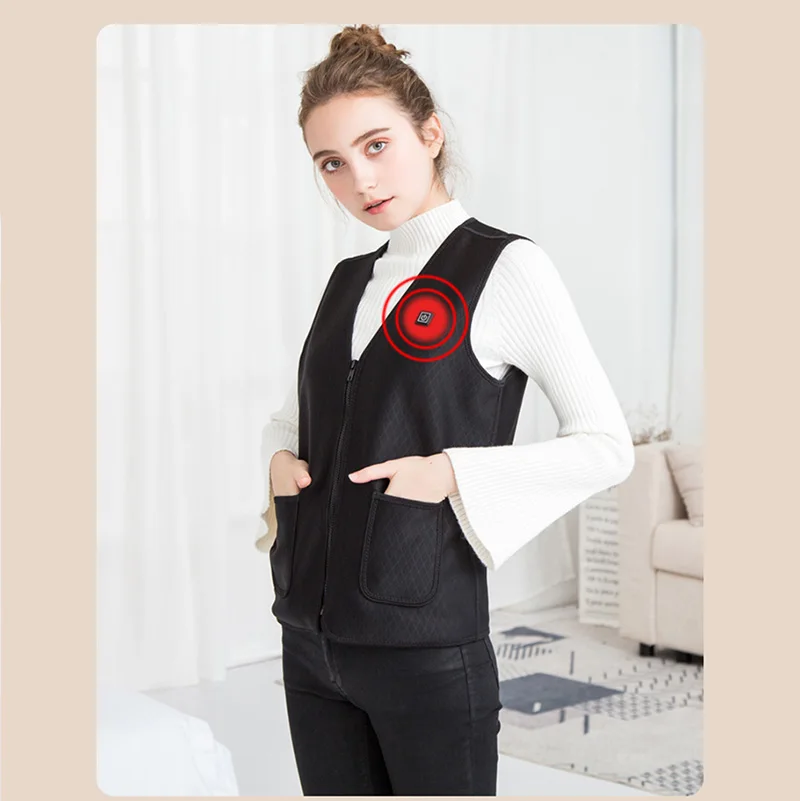 
5V Electric USB Rechargeable Battery Powered Warm Winter Outdoor Thermal Sport Motorcycle Hunting Heated Vest 