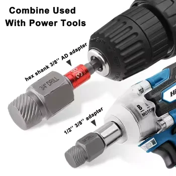 Universal Reverse Tooth Socket Removal Stud Spanner Kit Twist Socket Bolt Removal Tool Damaged Bolt Remover Nut Extractor Kit