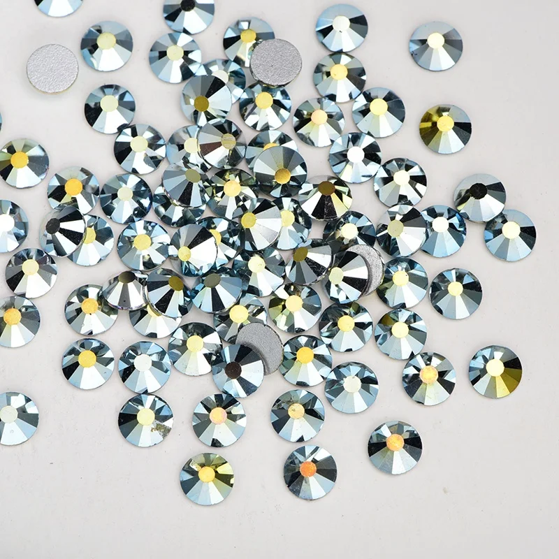 Oleeya Hot Sale SS3-SS50 Over 100 Colors Crystal Glass Non Hotfix Flatback Rhinestone With New Package For Nails Art DIY