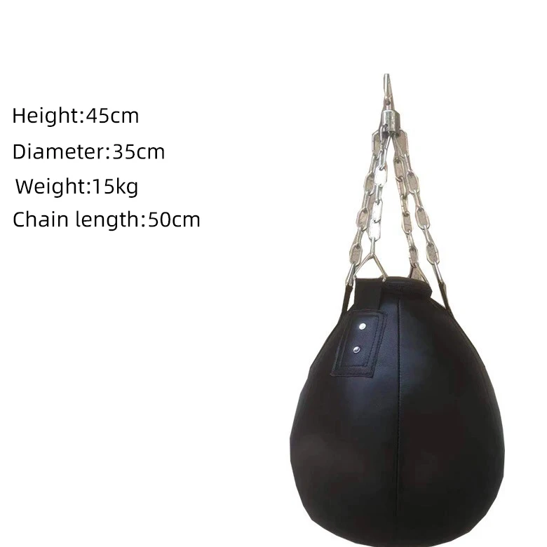 Manufacturers Boxing Cowhide Microfiber Solid Water Drop Pear Shaped Punching Bag