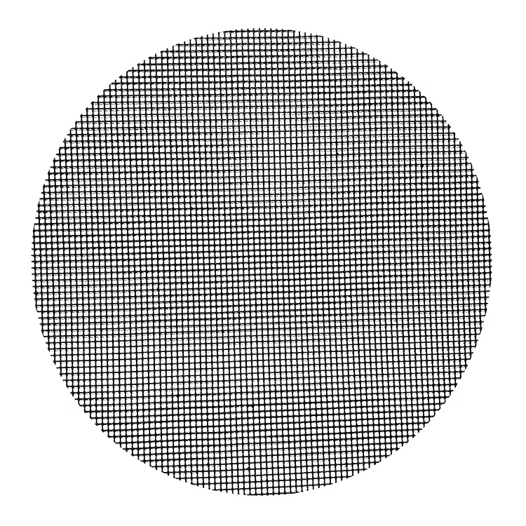 MEAO PTFE Coated  BBQ Grill Mesh Mats Round Heat Resistant Non Stick Grill Mesh Sheet  Easy to Clean Charcoal Grilling