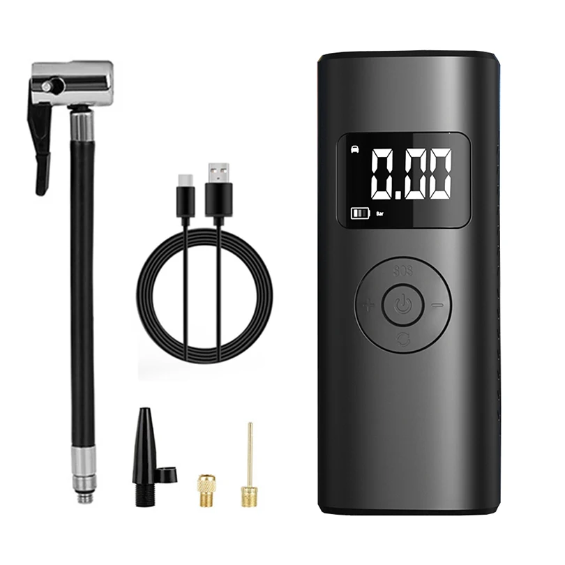 150PSI 5200 мА/ч электрический воздушный насос мини портативный цифровой автомобильных шин подкачки надувных компрессор