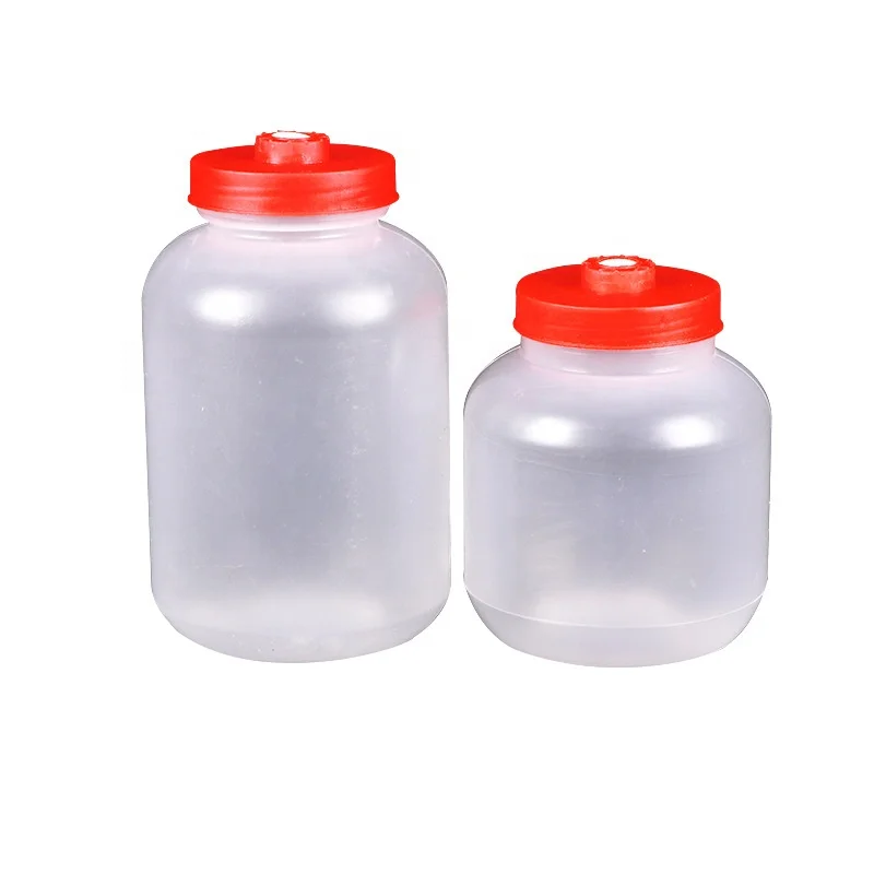 1400ML Reusable High Temperature Resistant Autoclavable PP Plastic Spawn Bottles Oyster Mushroom Cultivation Growing Bottle