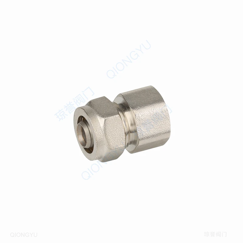 Compression straight fitting stop end pipe fittings brass faucet valve