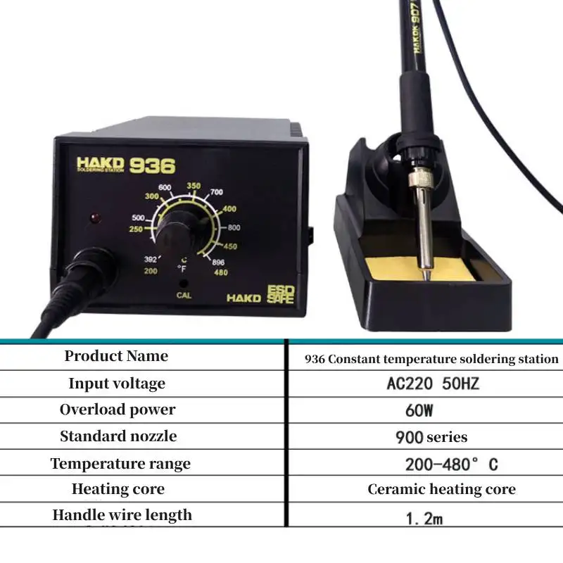 Factory Wholesale 936 Soldering Station Constant Temperature Internal Thermal 60W Welding Fit 900M soldering iron Tip