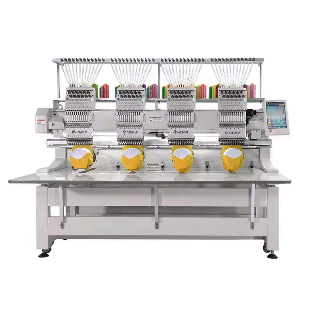 Cheap industrial 4 heads cap shirt logo making embroidery machines computerized dahao computer digital software