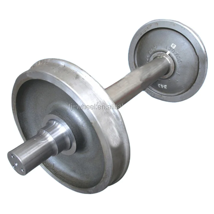 High Quality Railway Train Wheel Forged Industrial Steel Freight Wagon Wheelset