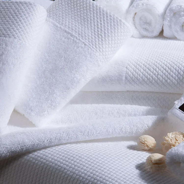 Fast Delivery Guangzhou Hotel Supplies Manufacturer Embroidered Logo 100% White Cotton Face Hand Bath Towel