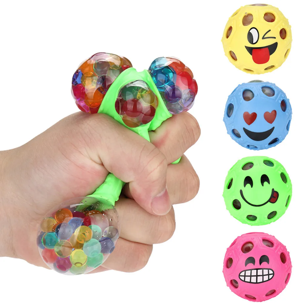 Emoj Grape Ball Spongy Bead Squishies Toy slow rising soft Anxiety Relief Stress Ball fun antistress toy