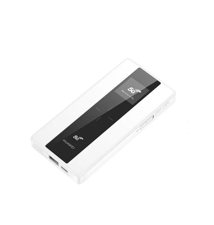  Оригинальный 1 65 Гбит/с Huawei E6878 E6878-370 5G мобильного телефона по Wi-Fi маршрутизатор Встроенный 8000 мАч батарея и QI Беспроводная зарядка функция