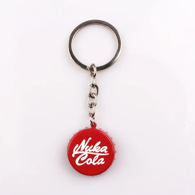 Promotional Game Nuka Cola bottle opener keychain Pendant Pip Boy Jewelry Gift Metal Keyring
