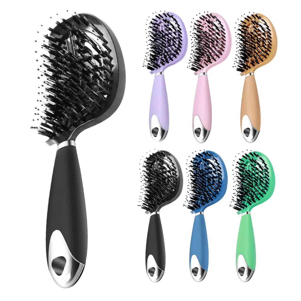 Hair brush Anti Klit Brushy Haarborstel Women Detangler Hair Brush Bristle Nylon Scalp Massage Hair dryer Brush Comb