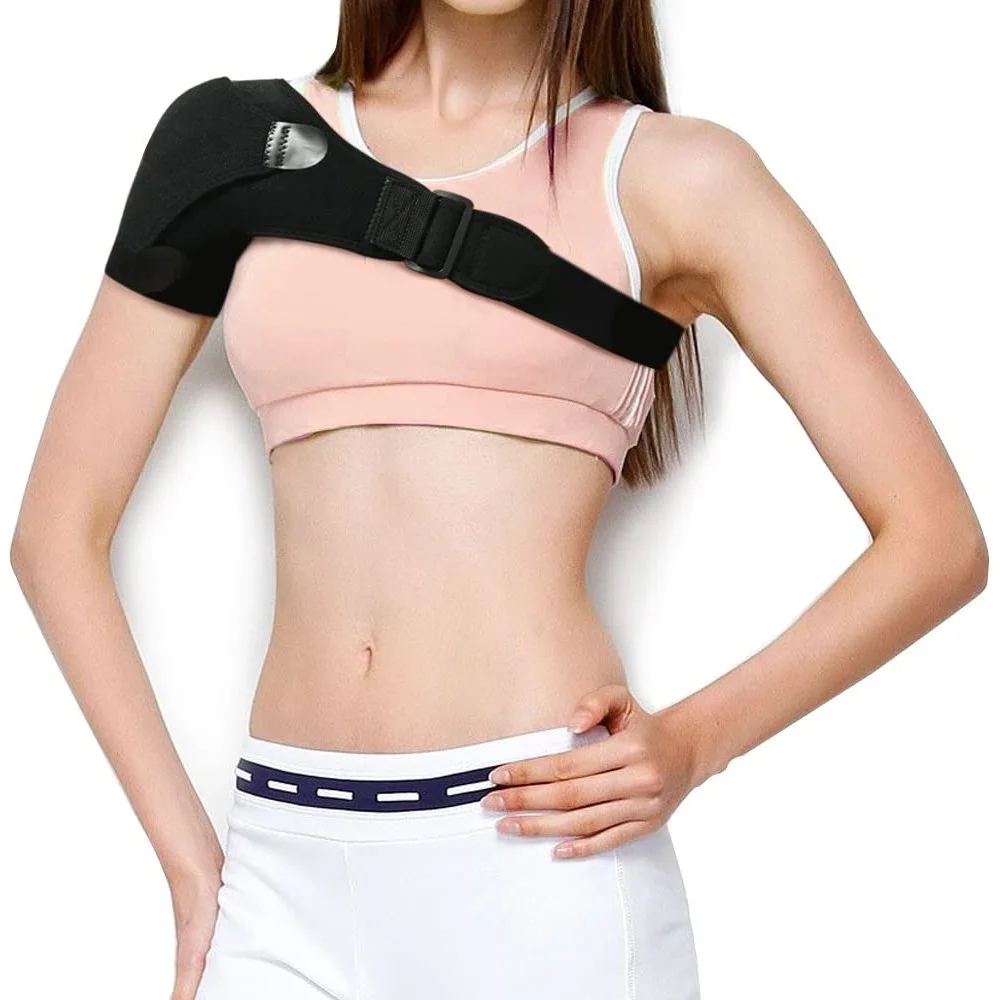 Hot Sale Neoprene Elastic Shoulder Support Belt Double Layer Warm Shoulder Strap For Gym Clavicle Brace Fixation Corrector