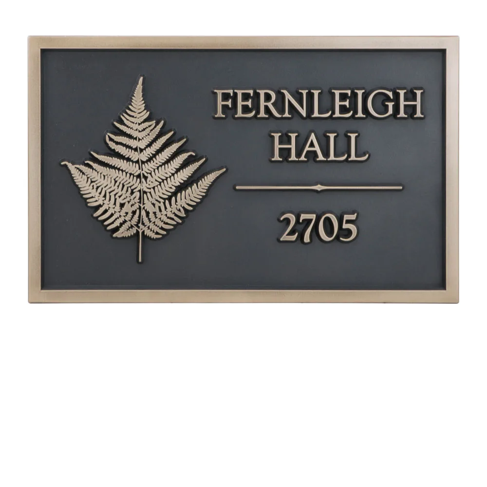 Customized 3d Engraving Bronze Address Plaques for Address name