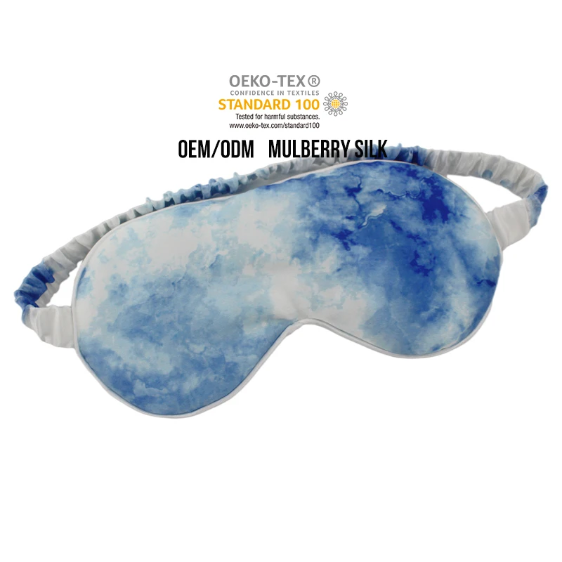 Luxury Wholesale Custom 100% Pure Mulberry 6A Grade Oeko Tex Eye Mask Scrunchies Printed Silk Pillow Case Gift Set