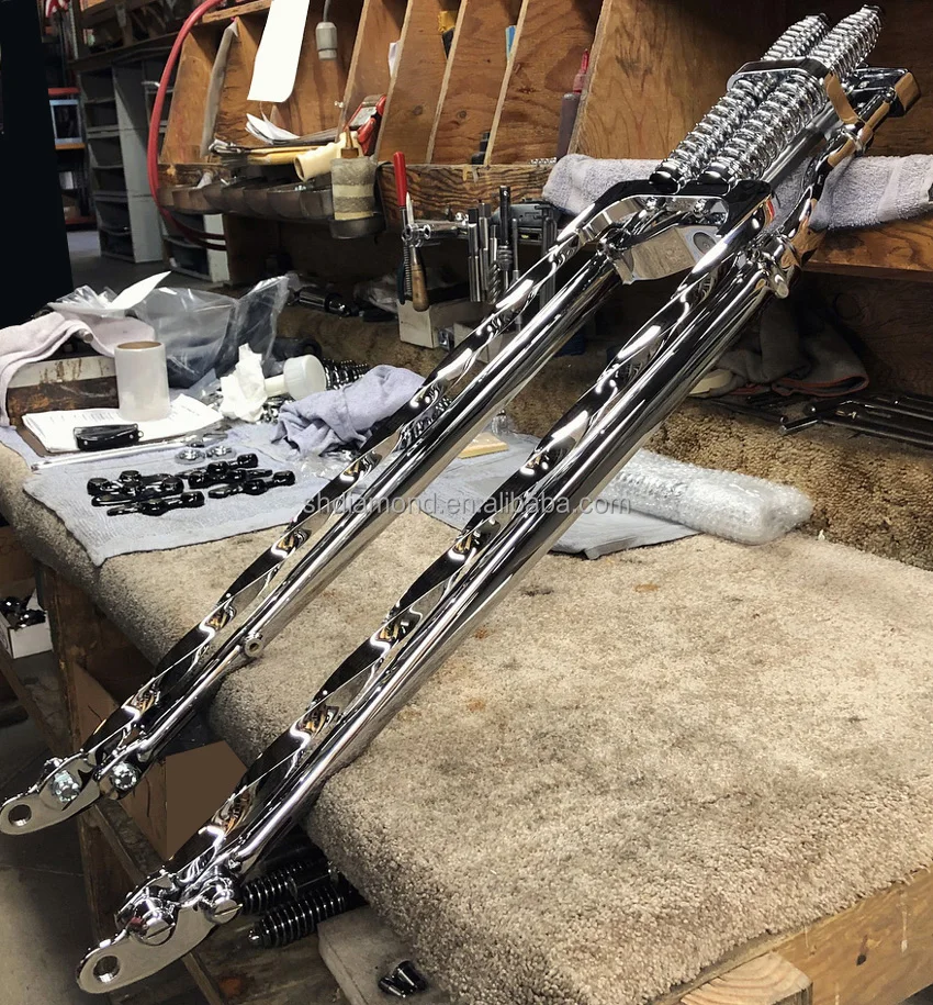 Винтажные вилки-Спрингеры 12 дюймов, скрученные спереди, Hharley knucklechopper/panhead bobber front-ends/motorfietsen brass springer