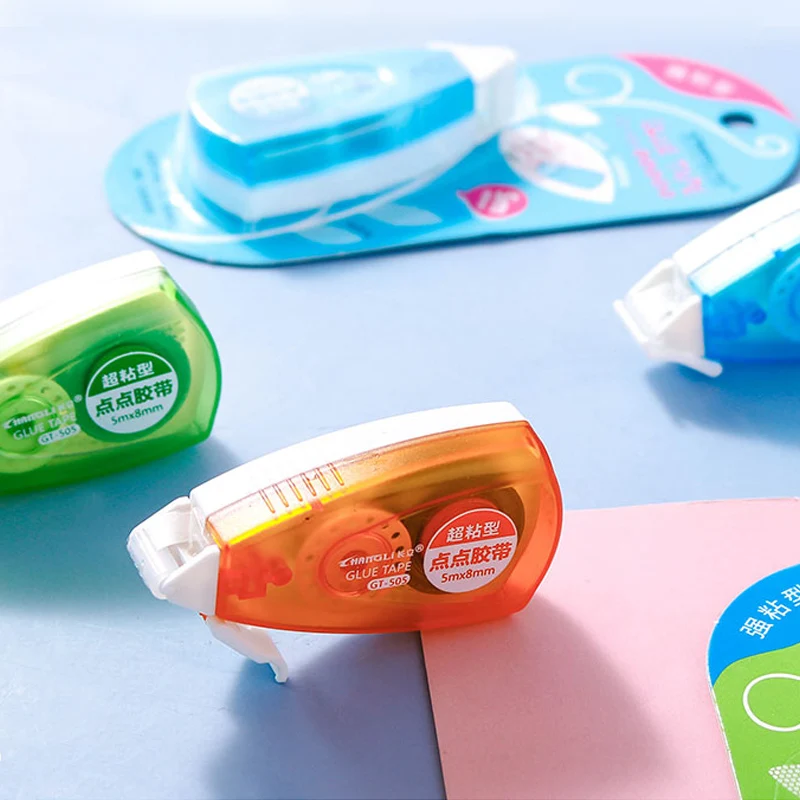 Новые поступления, бумажная клеевая лента, съемная двухсторонняя офисная клеевая лента, прозрачная клеевая лента для школы