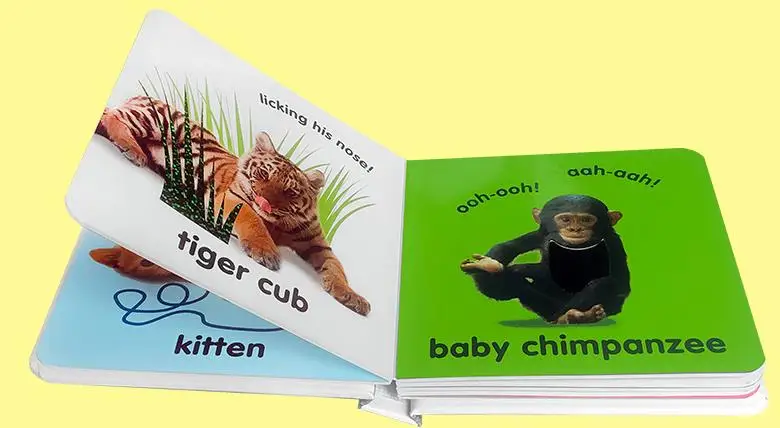 Детская картонная книга с принтом на заказ Книга в твердом переплете