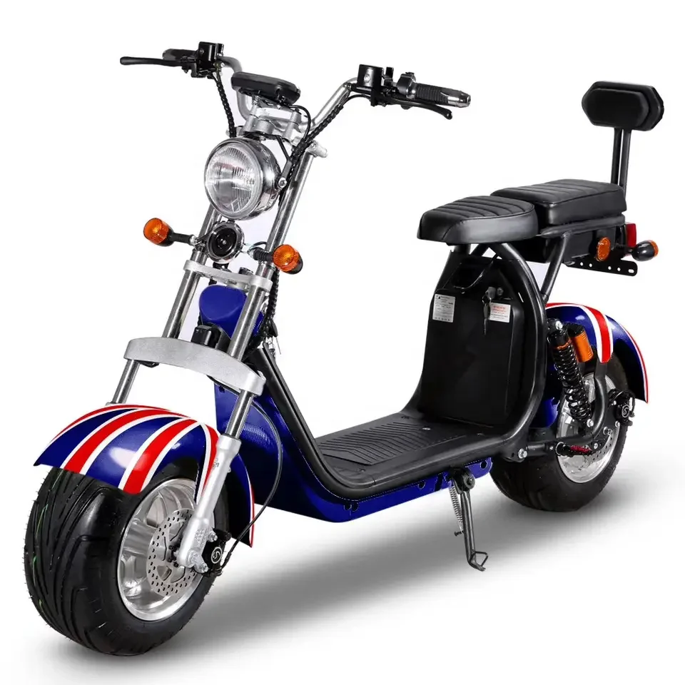 EU/USA Warehouse Electric Motorbike for Golf Motor 2000W China Cheap 20Ah Electric Motorcycle Citycoco Golf Scooter