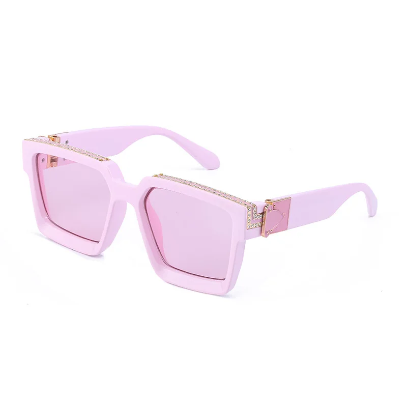 Sex Women Outdoors Sun Glasses Large Square Rhinestone Sunglasses Fashion Luxury Shades Sunglasses For Men
