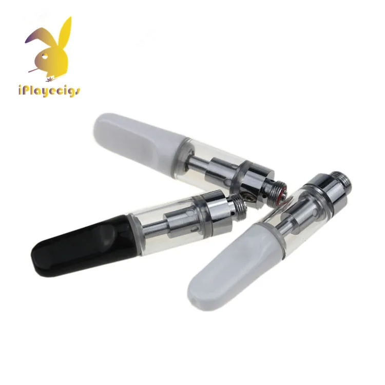1ml cbd disposable e cig 510 glass ceramic coil cartridge .5ml oil cartridge