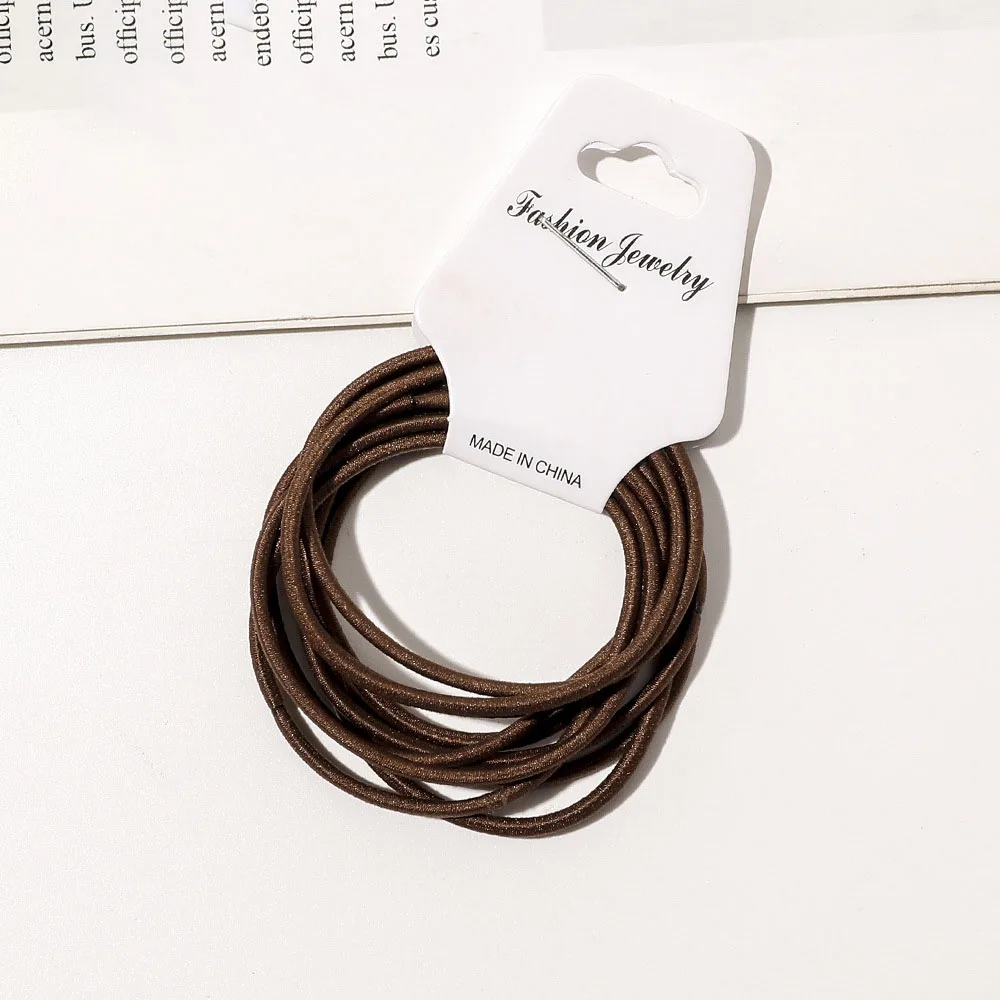 10 pcs Elastic Hair Ties Hair Bands Rubber Band Hair Ring