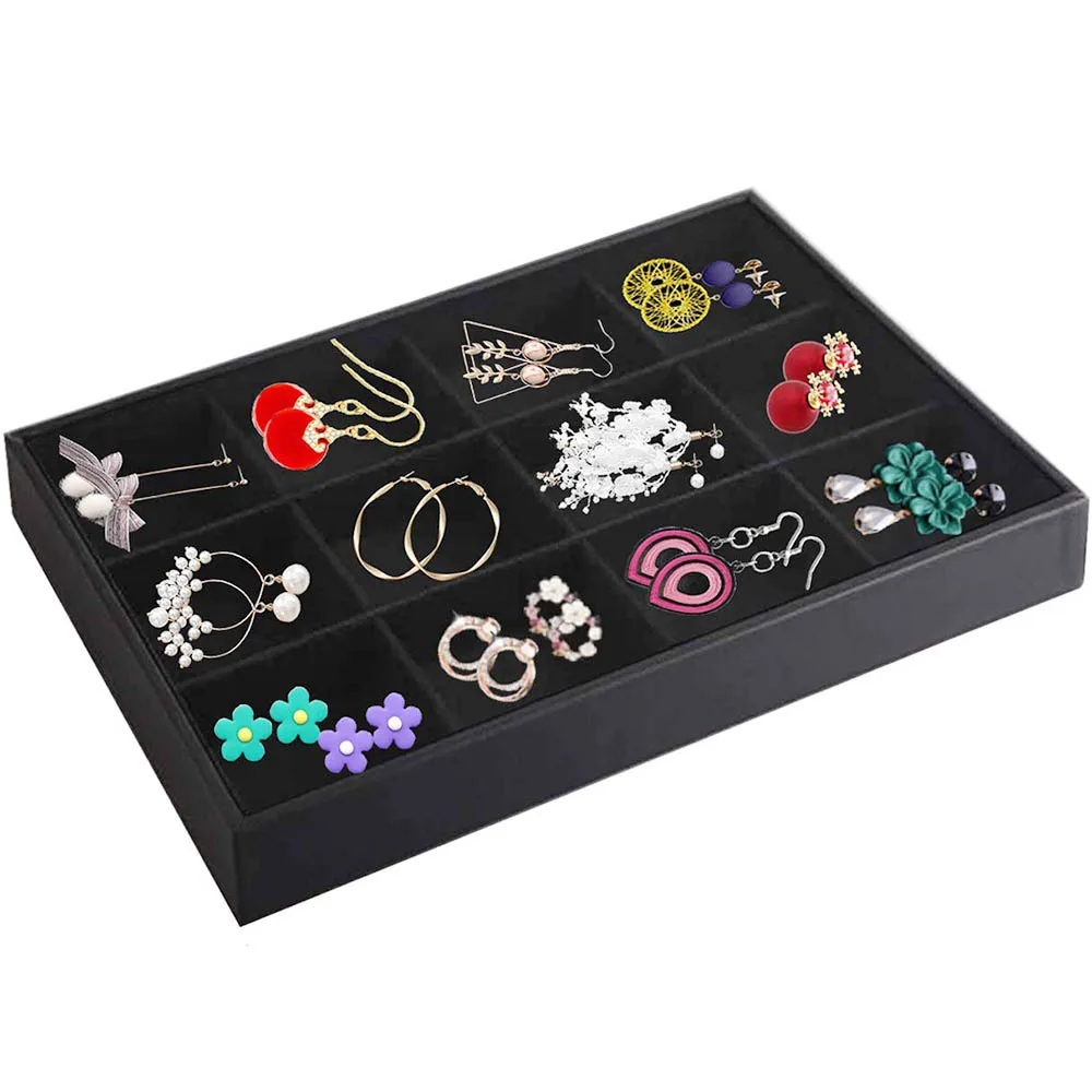 wholesale jewelry  trays for pendant presentation case collection compartment display divider drawer holders safe sorting