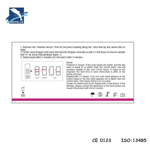 DEEPBLUE Home Use Rapid Diagnostic Ovulation Test Medical Factory LH Ovulation Test With CE