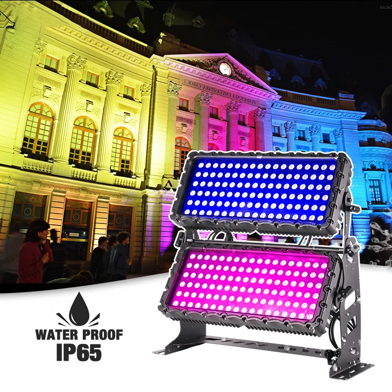 IP65 216*6W LED Wall Washer Light RGBW 4IN1 City Color Light Double Head Wall Washer Light Outdoor