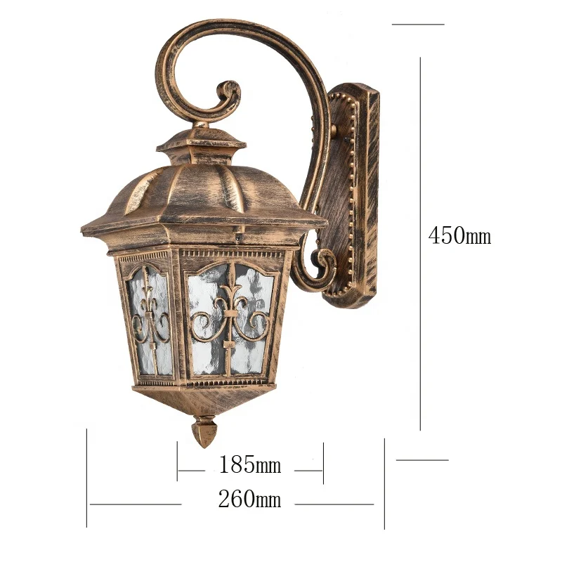 Contemporary Fancy Bright Wall Mounted Light Lantern For Exterior Landscape Commerical Led Wall Lamps