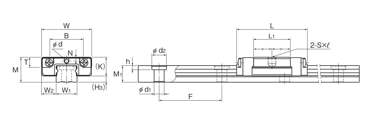 Japan THK Linear Guide Rail SRS5M SRS5GM SRS5N SRS5GN for Machine Tools