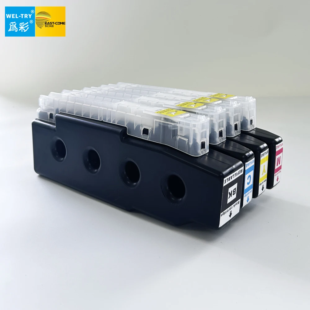 WEL-TRY compatible ink cartridge T08C T08C1-T08C4 for Epson AM-C5000a AM-C6000a  enterprise Printer with chip full ink all new